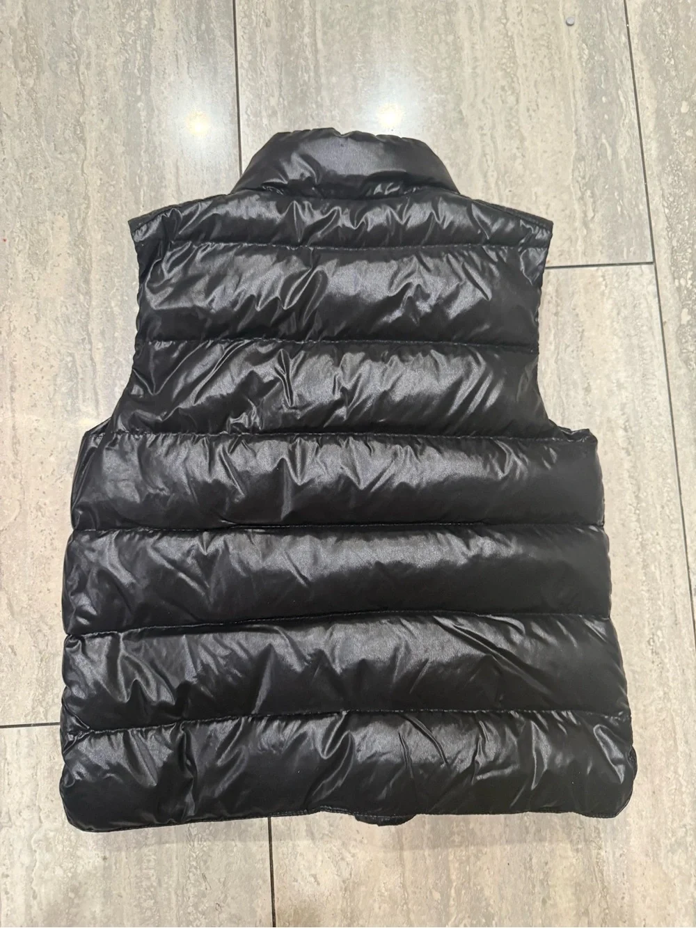 Moncler Shiny Black Quilted Down Vest